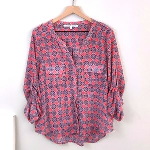 Collective Concepts Petite Button-Down Blouse